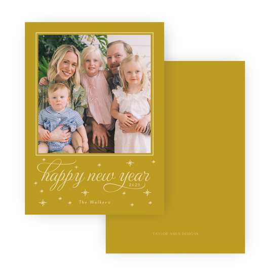 Happy New Year Solid Card