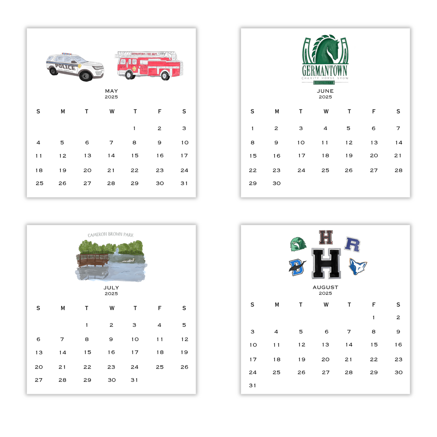 2025 Germantown Calendar