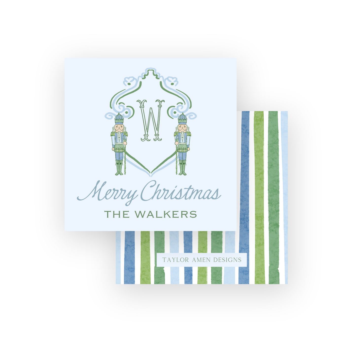 Nutcracker Crest Holiday Tag