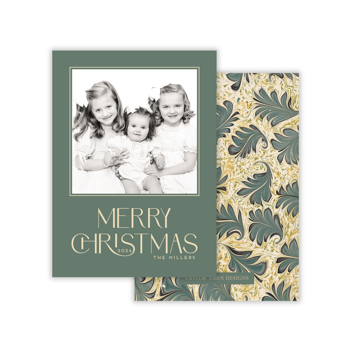 Evergreen Heirloom Holiday Card