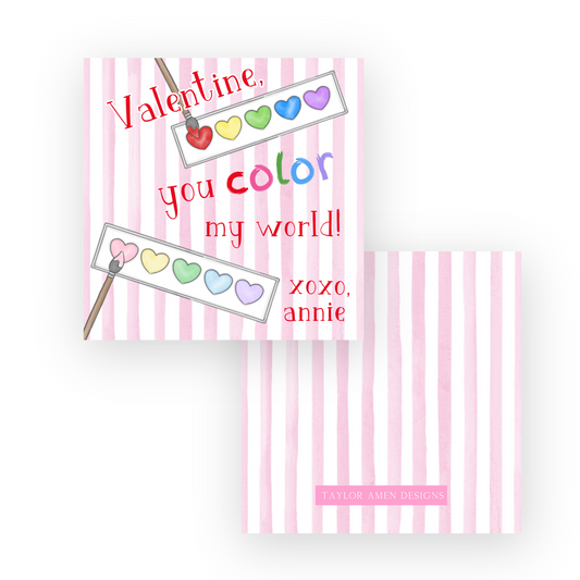 Color My World Paint Valentine