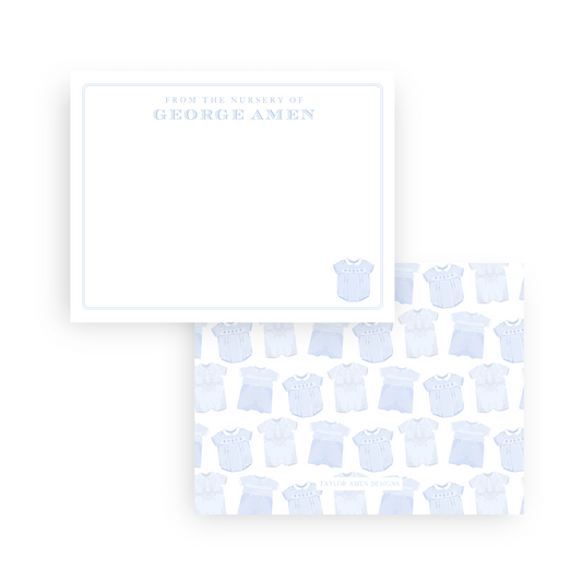 Baby Boy Smocked Stationery