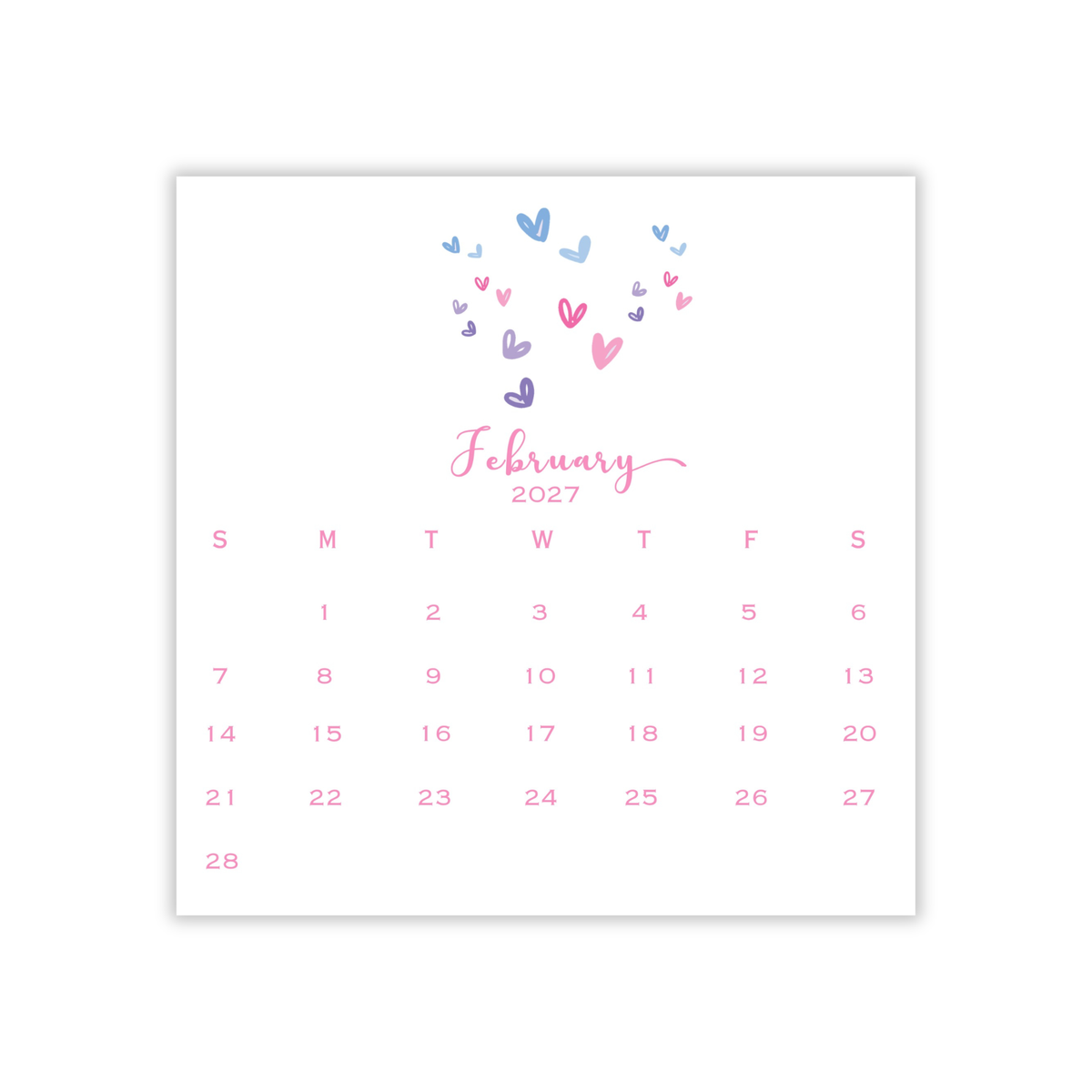 2027 Swiftie Calendar