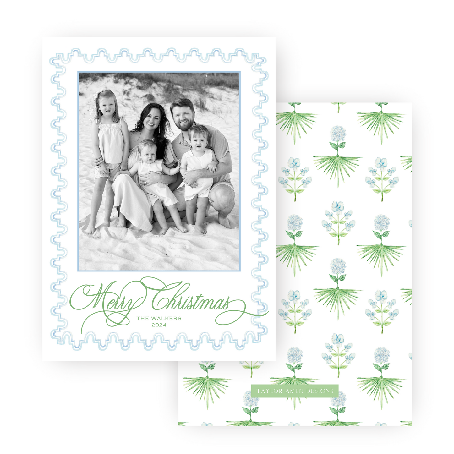 Coastal Christmas Holiday Card