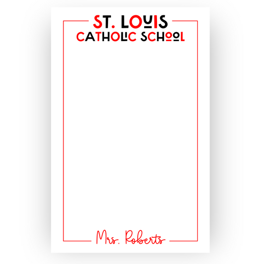 School Spirit School Notepad