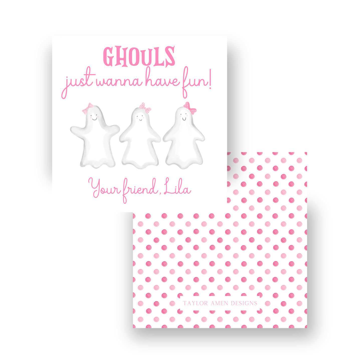 Ghouls Halloween Tag