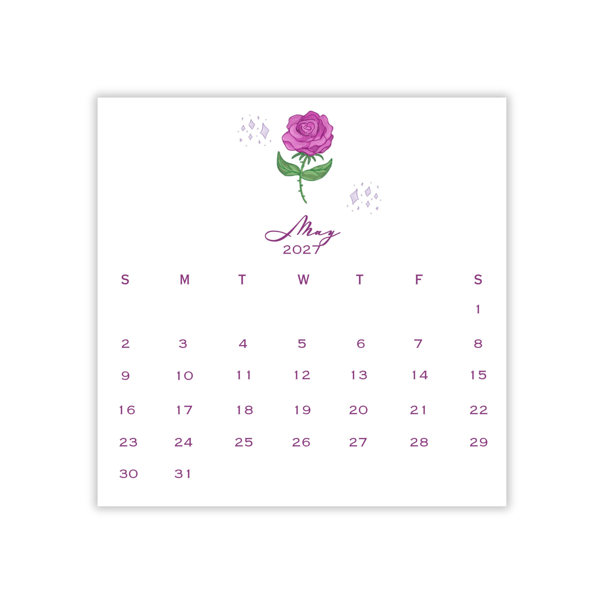 2027 Swiftie Calendar
