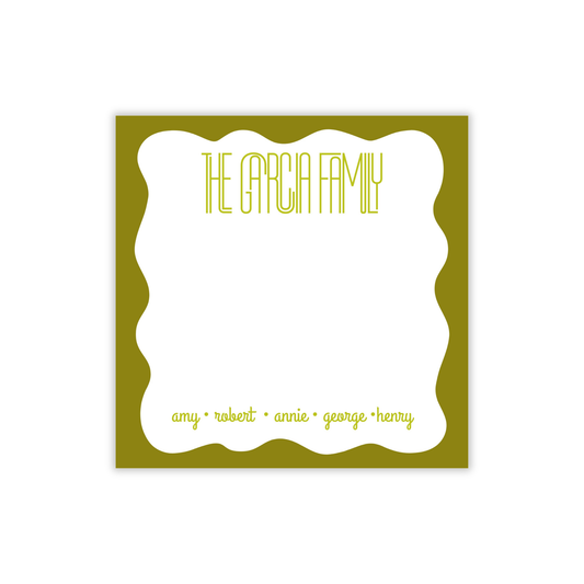 Manhattan Wavy Jumbo Notepad