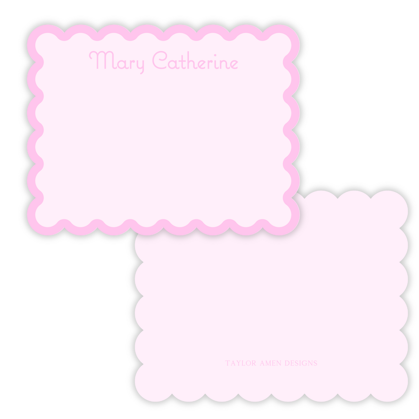 Scallop Edge Colorway Stationery