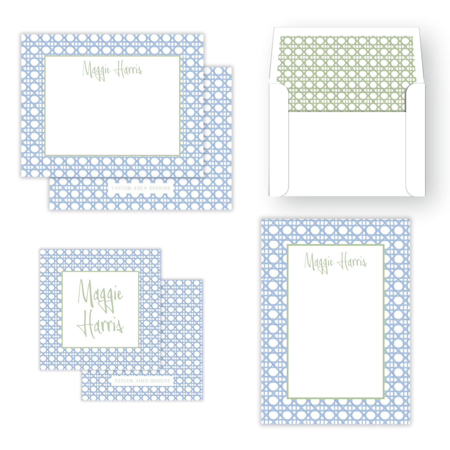Classic Cane Colorway Mother's Day Stationery Set
