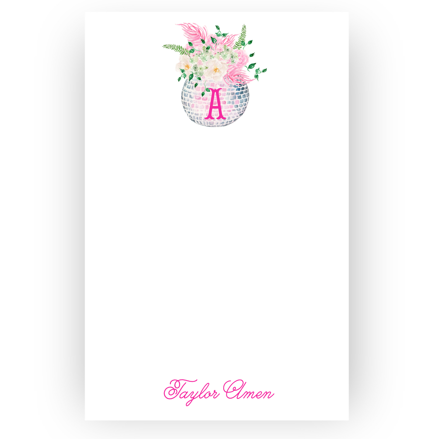 Disco Flowers Notepad