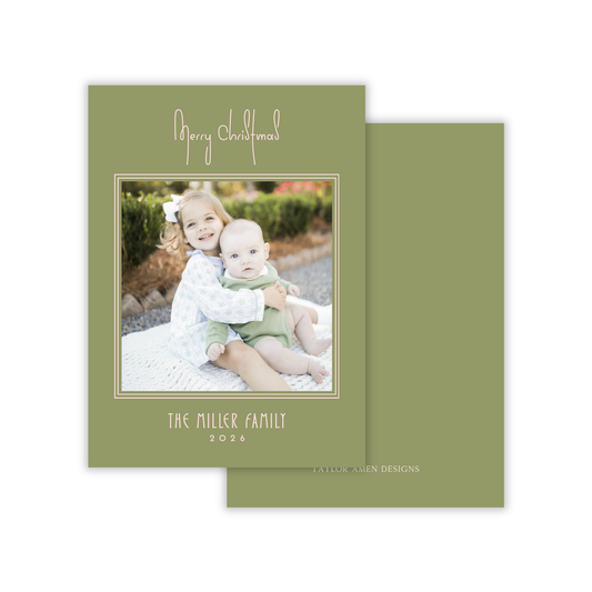 Merry and Main Holiday Card