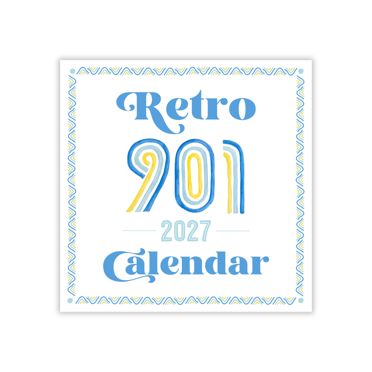 2027 Memphis Retro Calendar