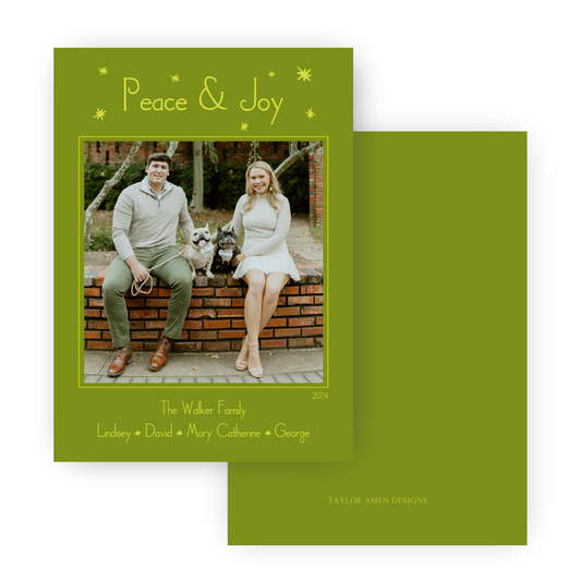 Peace & Joy Holiday Card