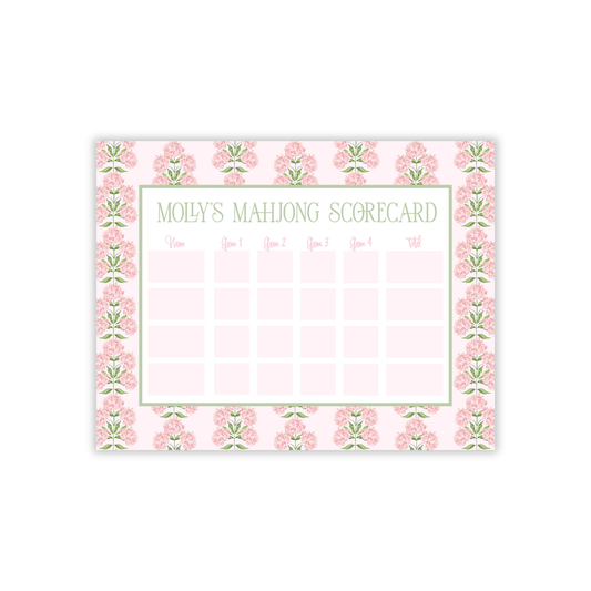 Hydrangeas in Bloom Large Mahjong Scoring Notepad-Mother's Day