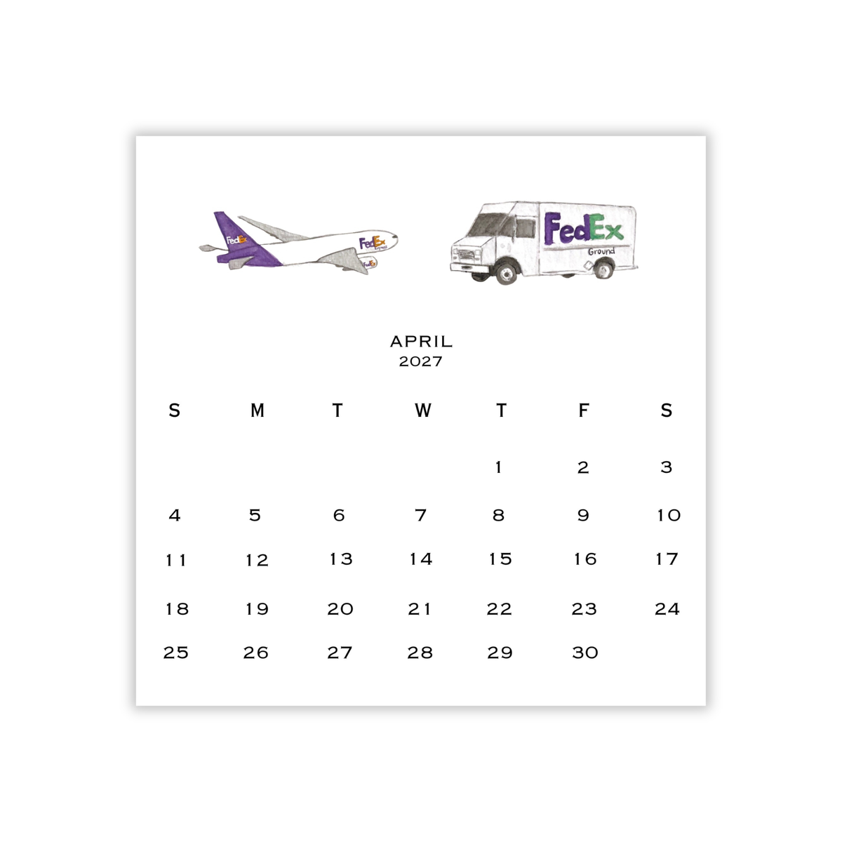 2027 Memphis/901 Calendar