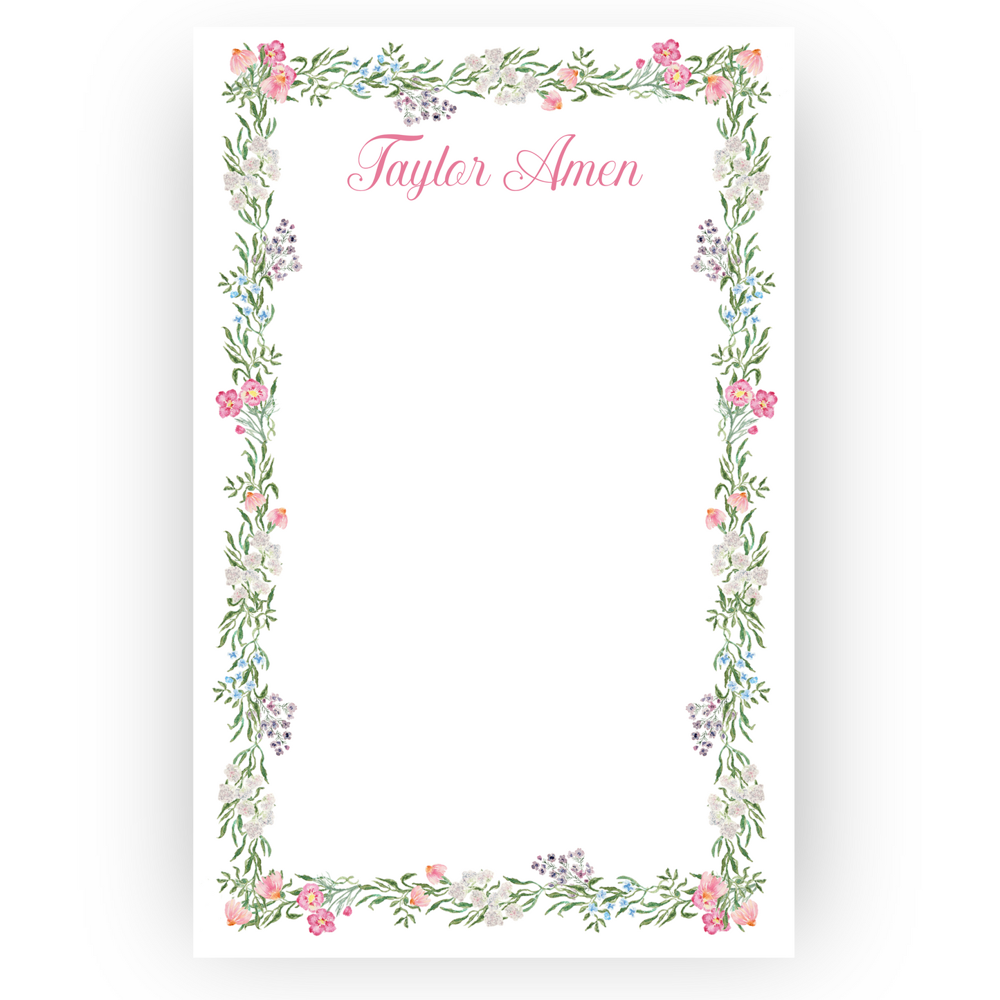 Floral Frame Notepad