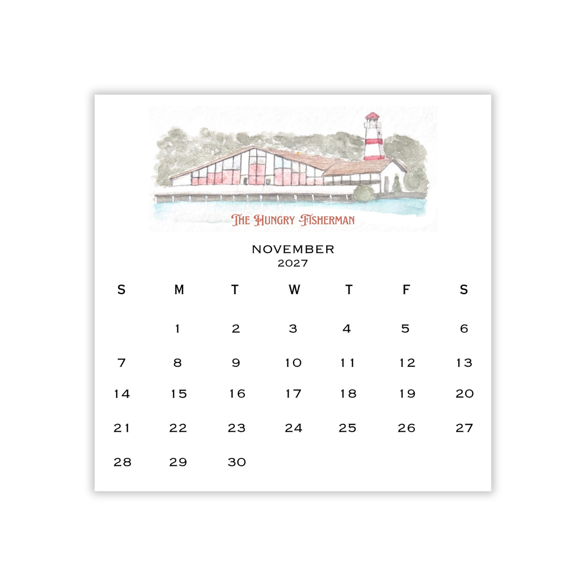 2027 Memphis Retro Calendar