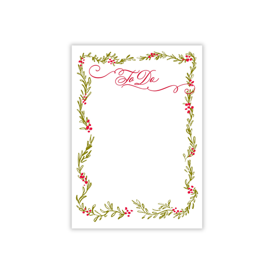 Holly Holiday Notepad