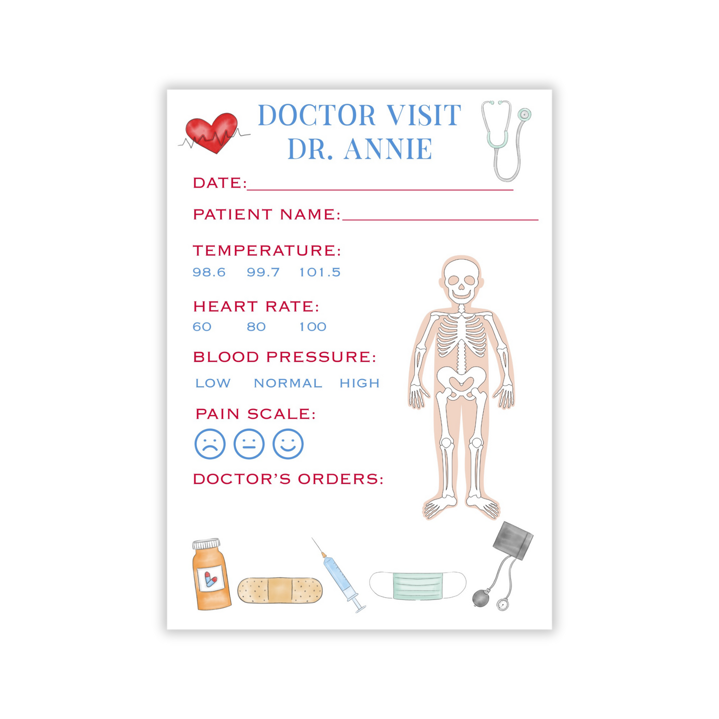 Kids Pretend Play Notepads