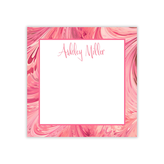 Marbled pink Chunky Notepad