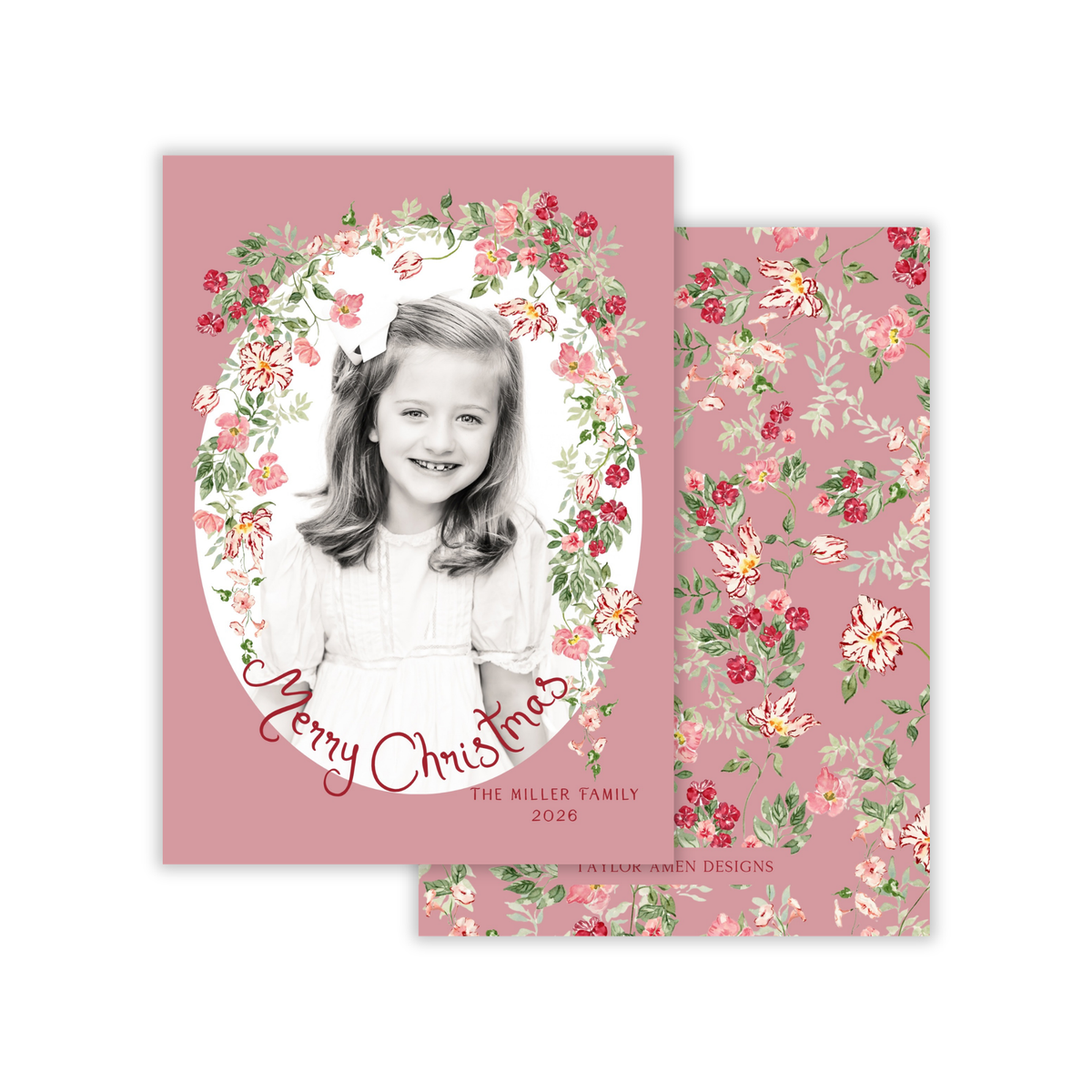 Rosewood Christmas Holiday Card