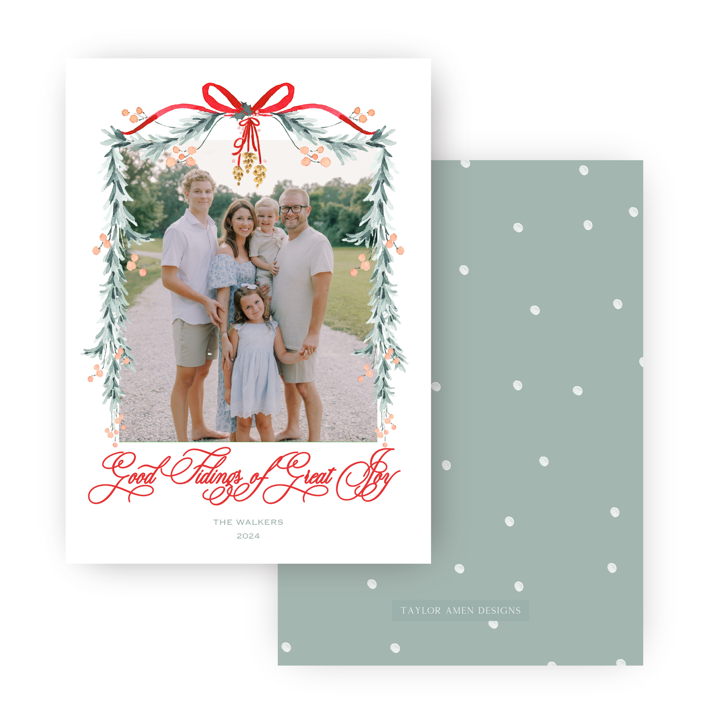 Under the Mistletoe Holiday Card