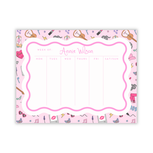 Weekly To-Do Large Notepad Swiftie Valentine