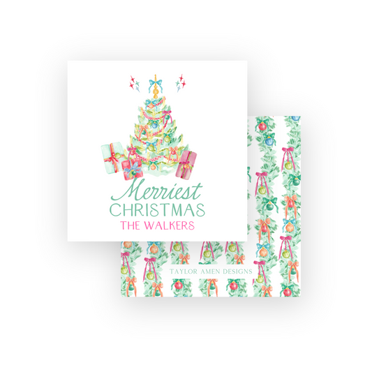 Baubles and Bows Holiday Tag