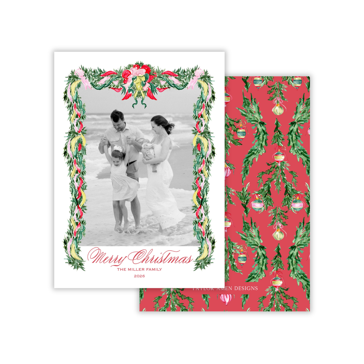 Tied with Cheer Holiday Card