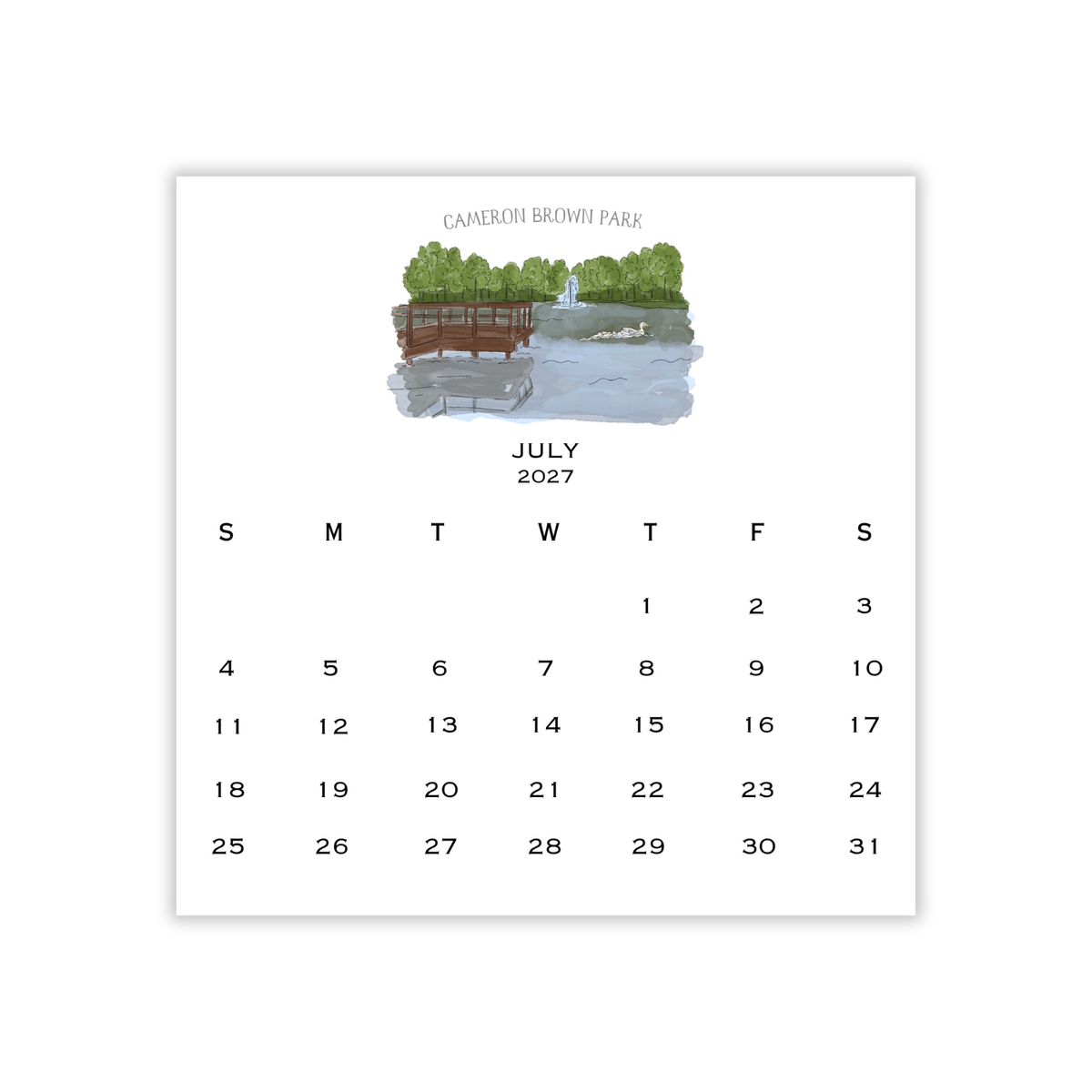 2027 Germantown Calendar