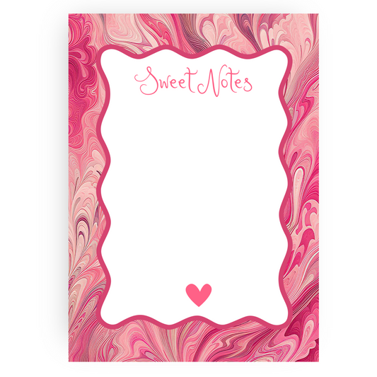 Marbled Valentine Notepad