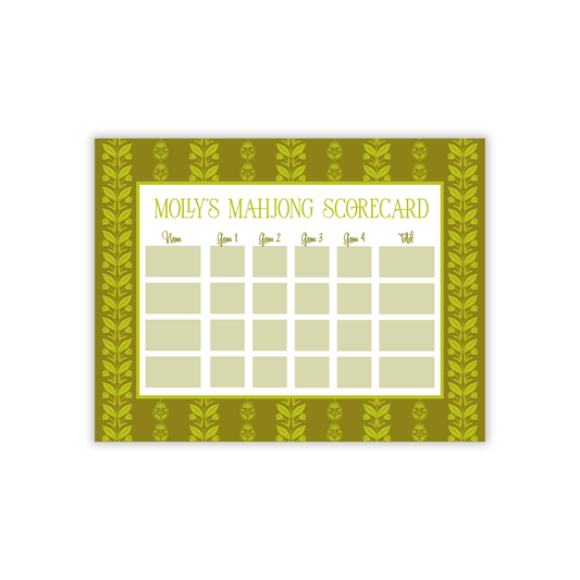 Colorway Block Print Large Mahjong Scoring Notepad-Mother's Day