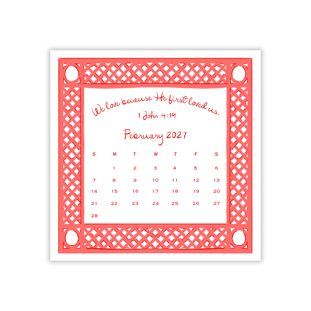 2027 His Promises Calendar