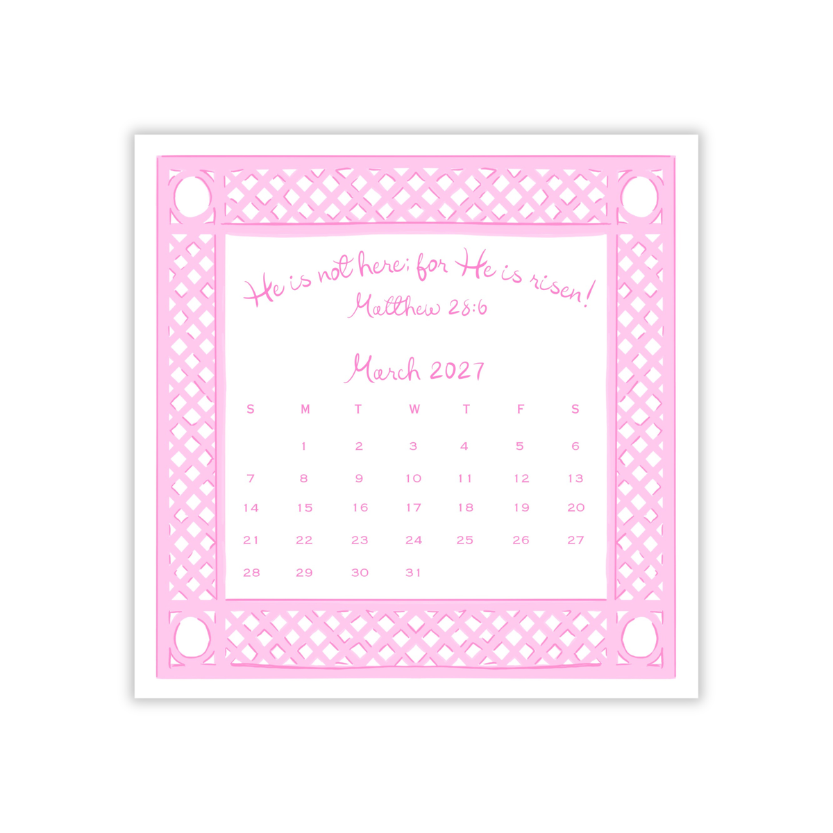 2027 His Promises Calendar