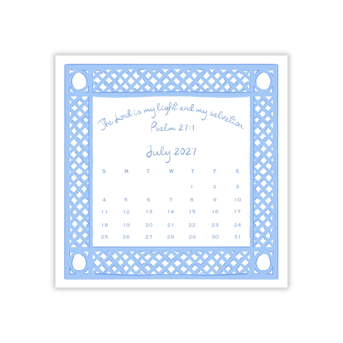 2027 His Promises Calendar