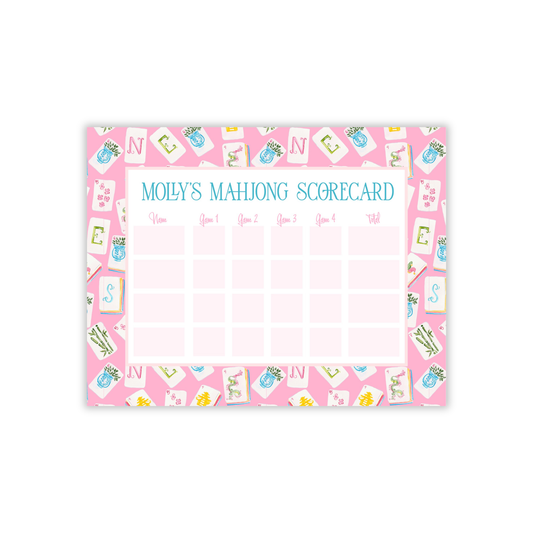 Large Mahjong Scoring Notepad-Mother's Day