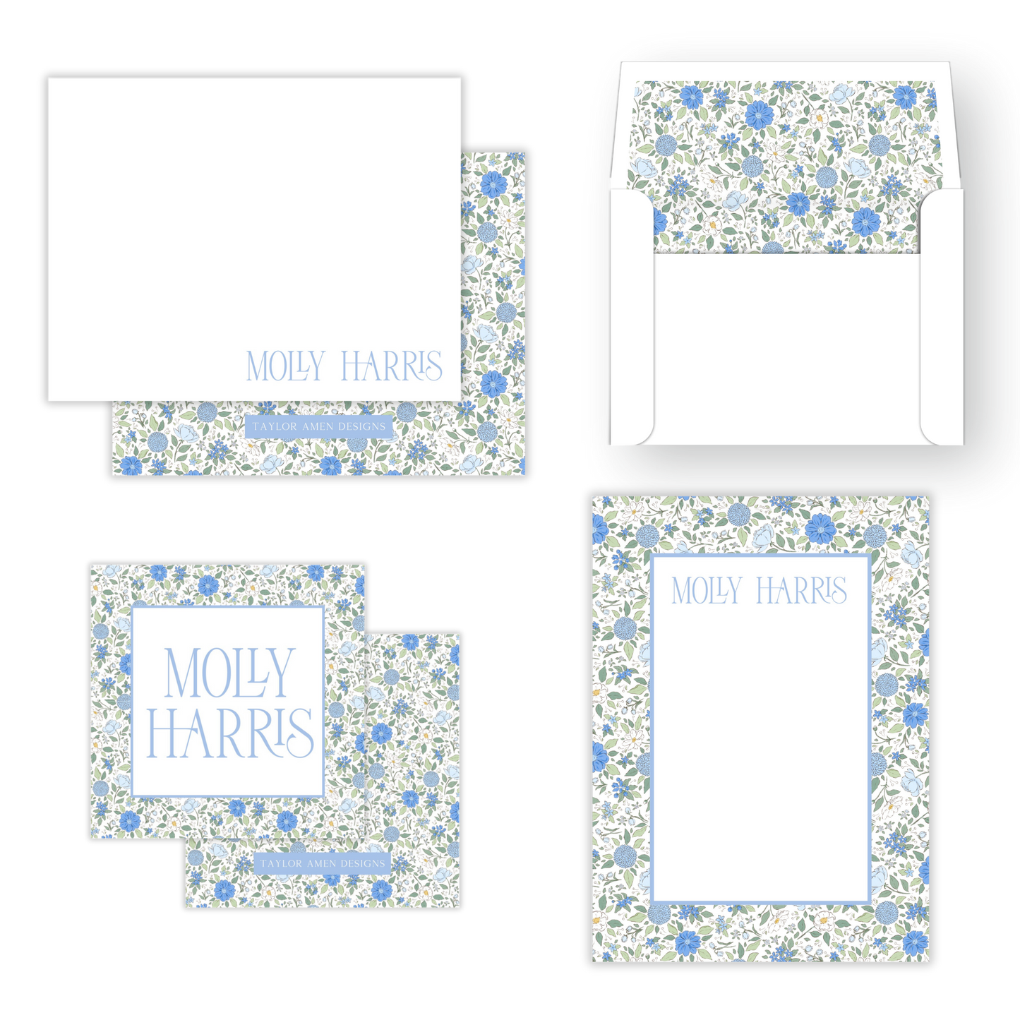 Ditsy Spring Florals Mother's Day Stationery Set