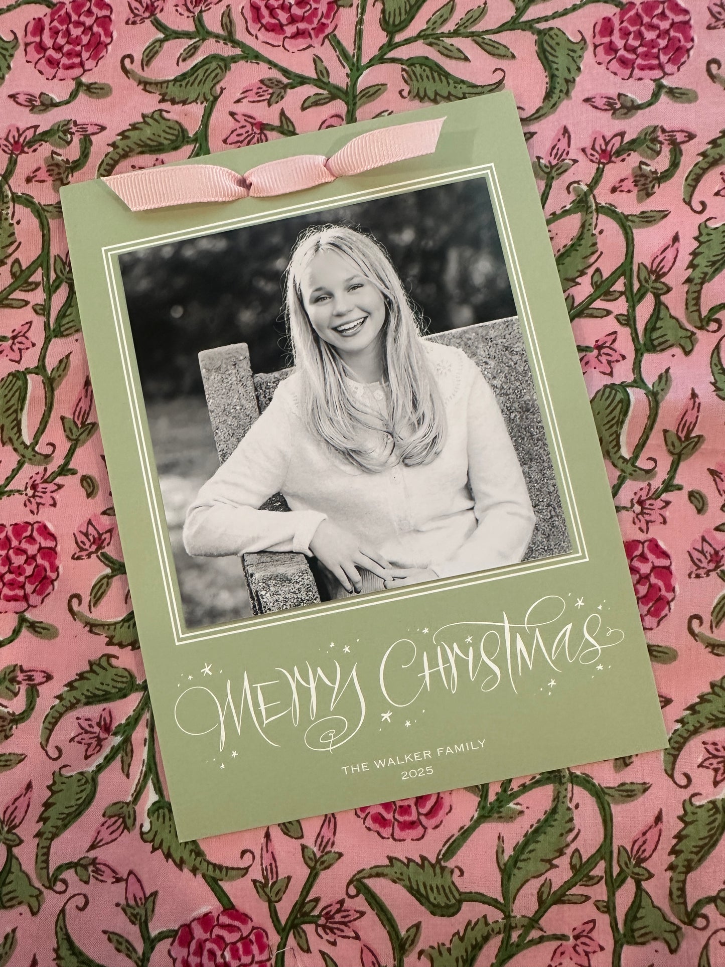 Colorway Ribbon Christmas Card