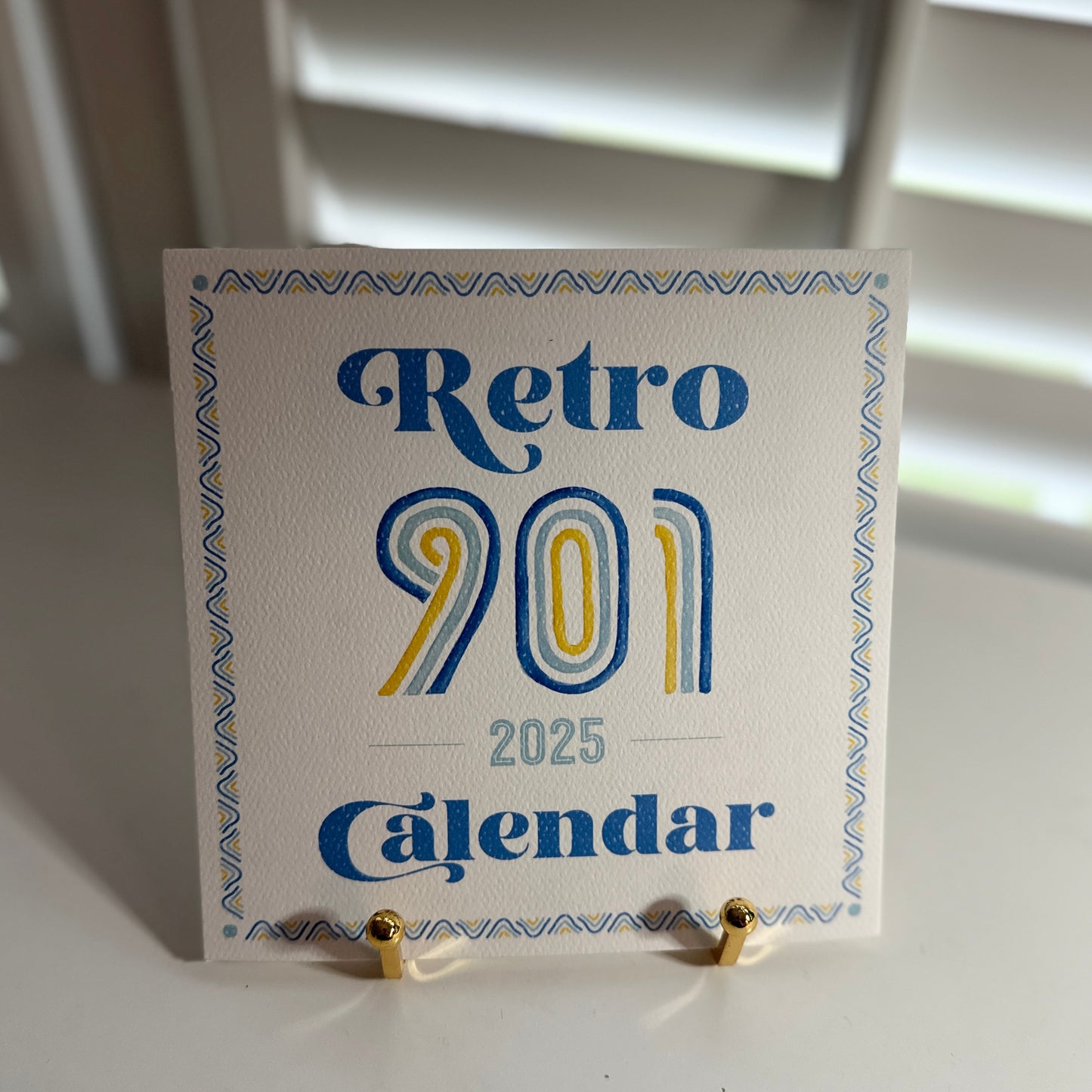 2025 Retro Memphis Calendar