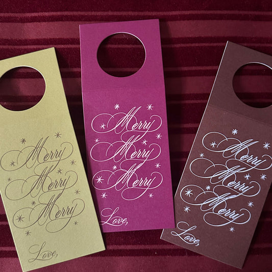 Colorway Holiday Custom Wine Tags