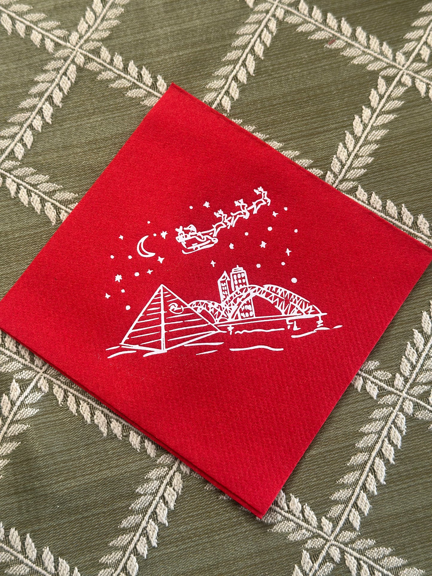 Memphis Christmas Cocktail Napkins