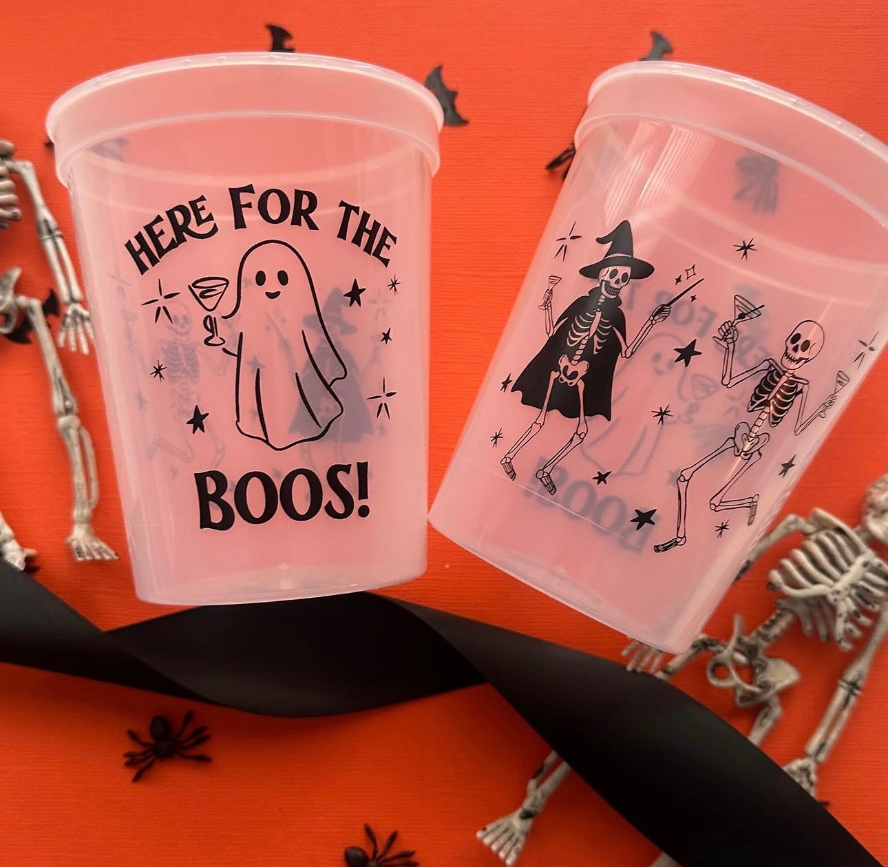 Halloween Boos Color Changing Cups-Sleeve of 5