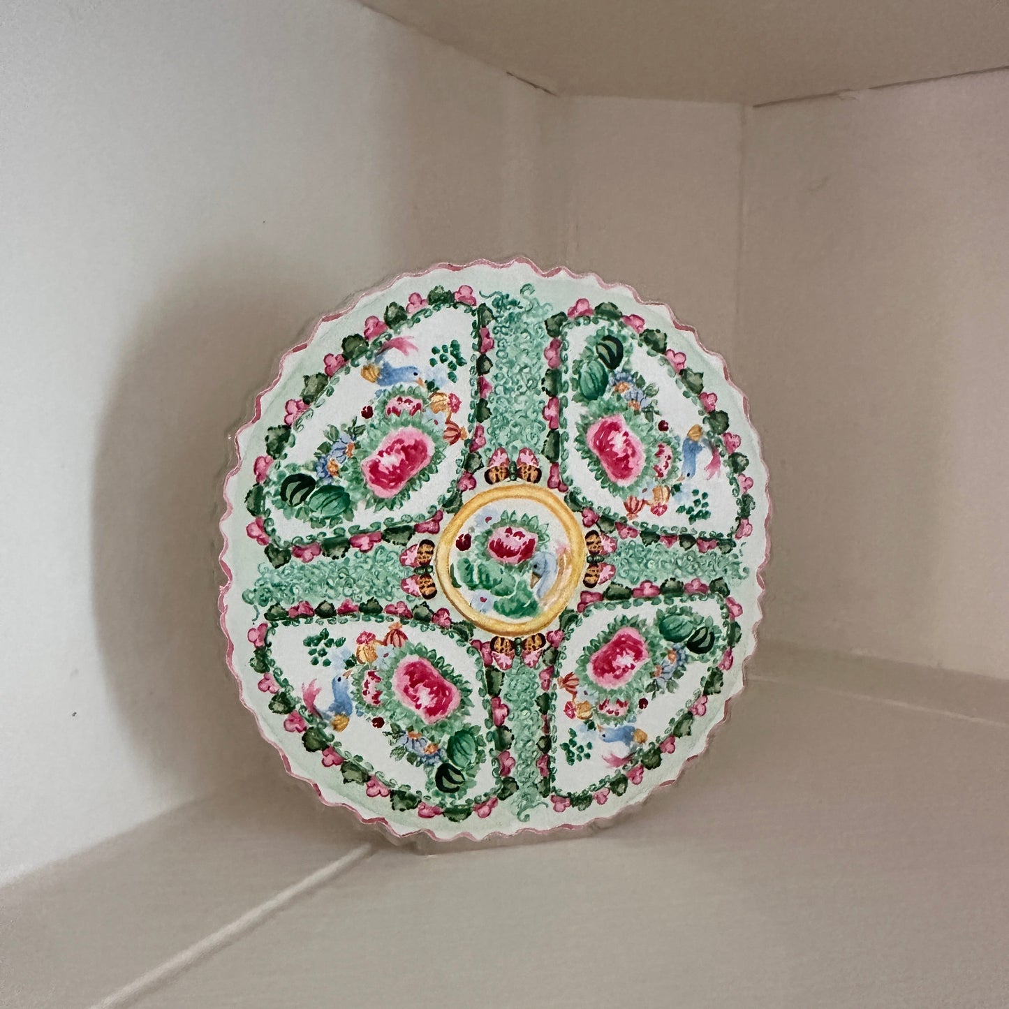 Acrylic Rose Medallion Shelfie