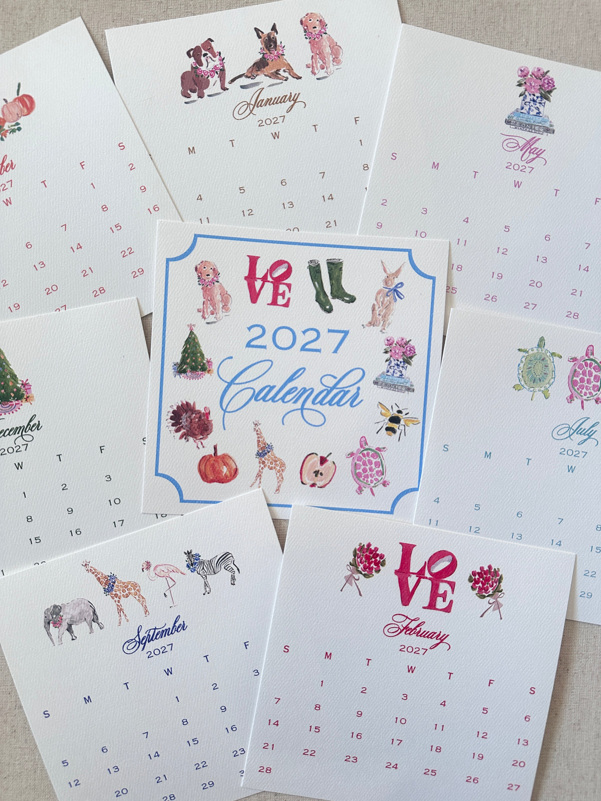 2027 Illustrated Calendar