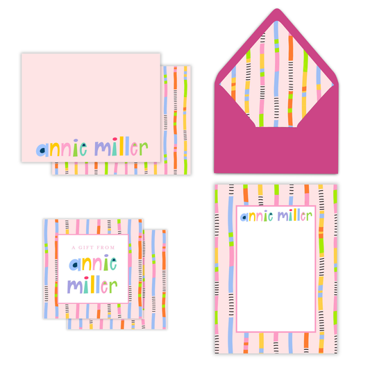 Funky G Girls Summer in Color Stationery Set