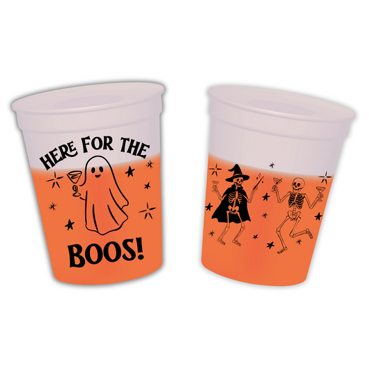 Halloween Boos Color Changing Cups-Sleeves of 5