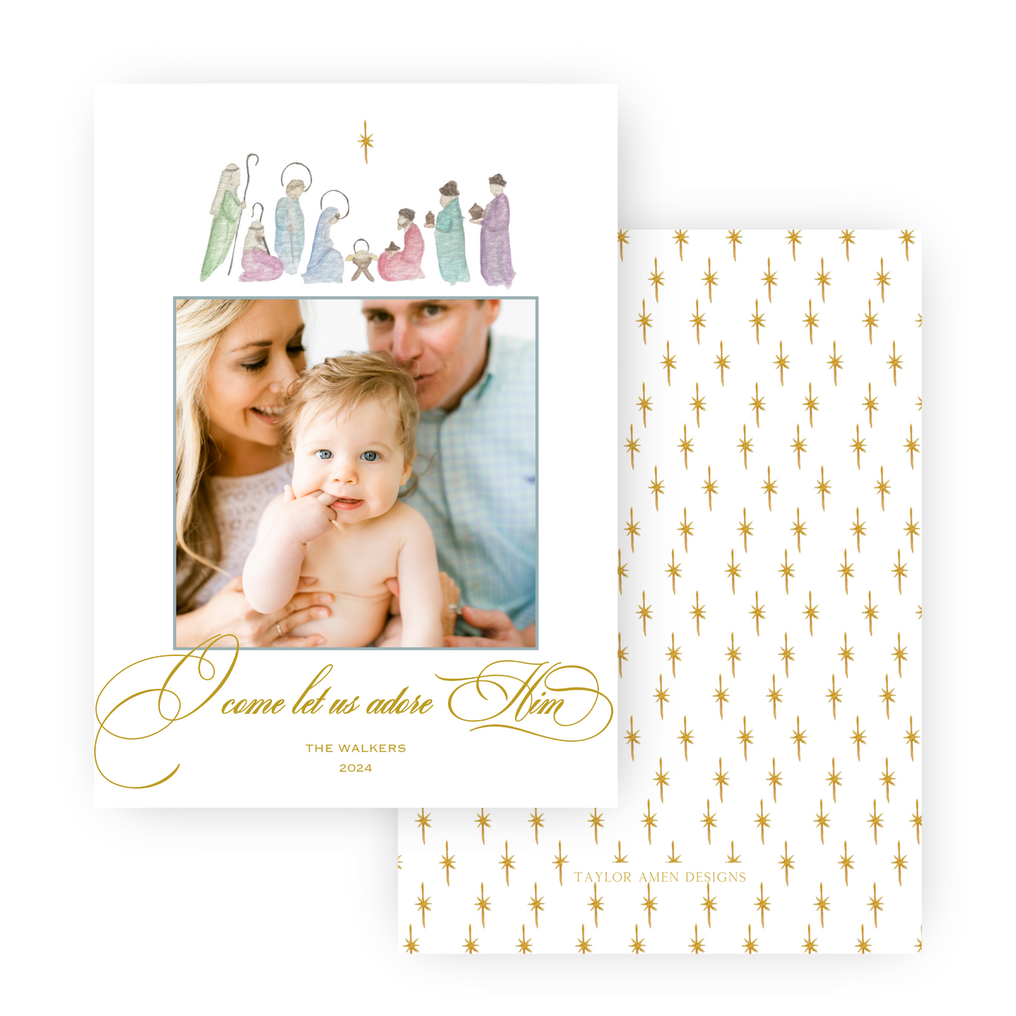 Holy Night Holiday Card