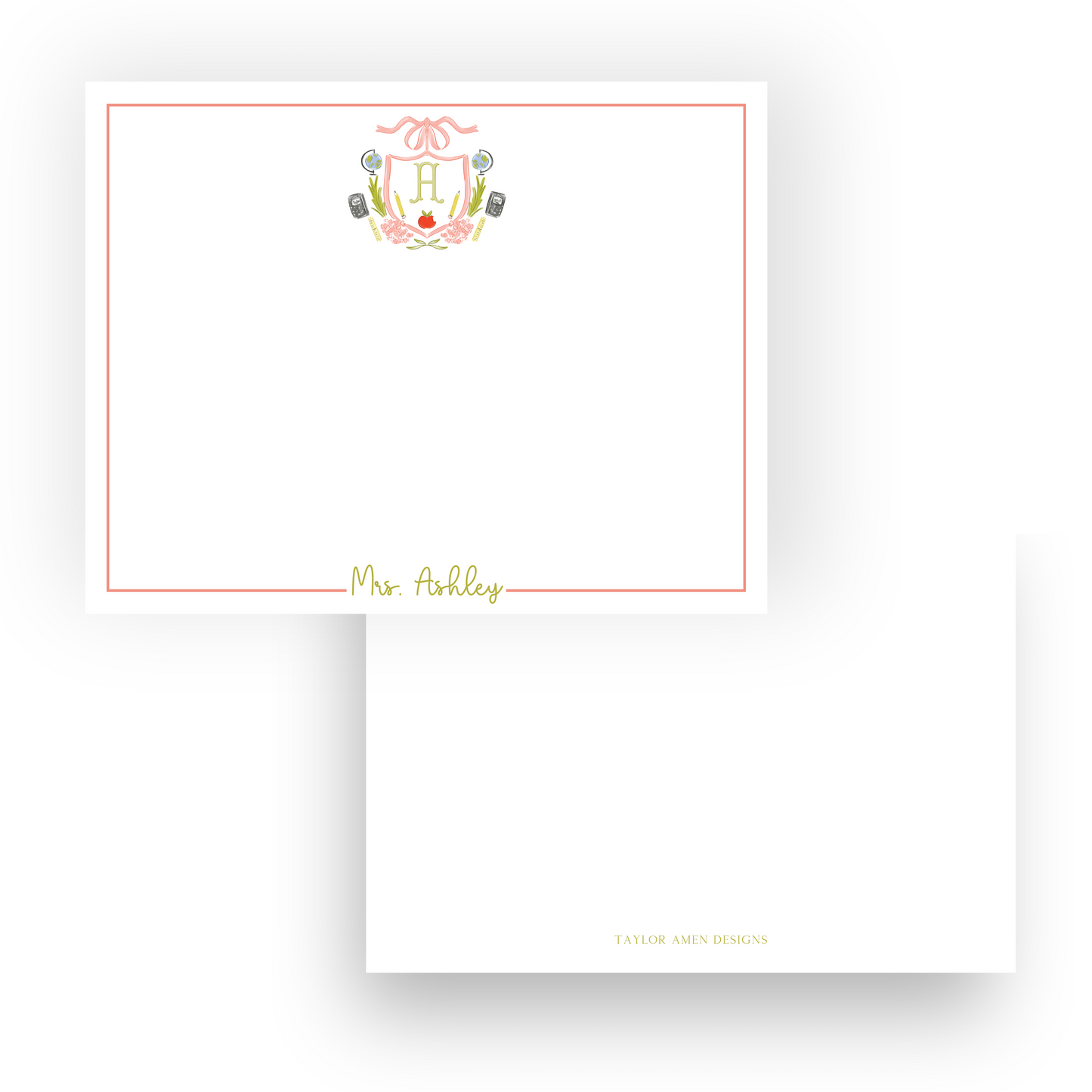 Teacher Crest Stationery