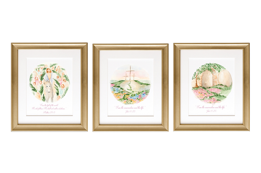 He is Risen Watercolor Prints